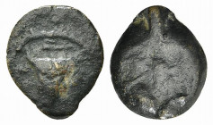 Kings of Parthia, Uncertain, Æ (13mm, 1.59g, 12h). Diademed head l. R/ Uncertain. Fine