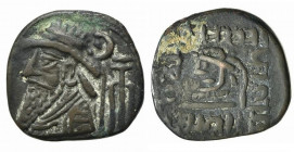 Kings of Elymais, Uncertain early Arsakid kings, late 1st century BC-early 2nd century AD. Æ Tetradrachm (28.5mm, 15.95g, 12h). Diademed bust l., wear...
