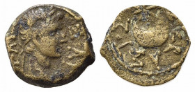 Augustus (27 BC-AD 14). Egypt, Alexandria. Æ Obol - 20 Drachmai (15.5mm, 2.16g, 12h). Laureate head r. R/ Star above crescent. RPC I 5021; Dattari (Sa...