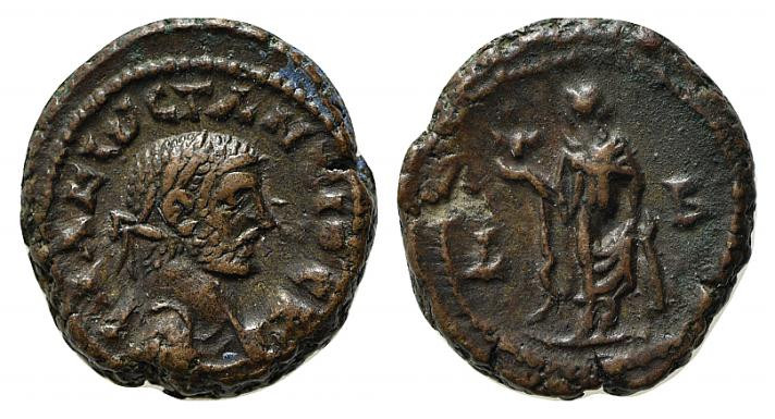 Constantius I (Caesar, 293-305). Egypt, Alexandria. Æ Tetradrachm (18.5mm, 8.55g...