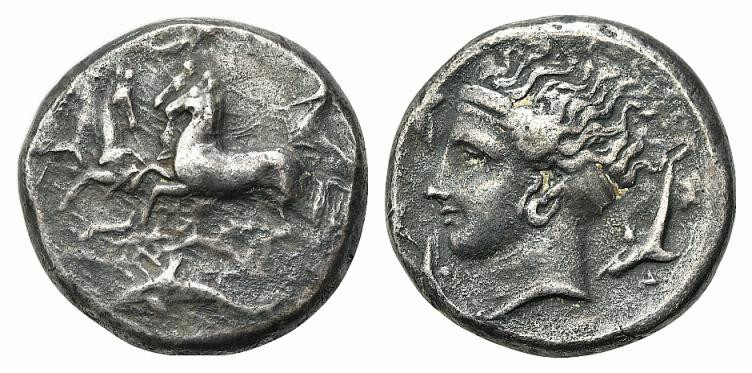 Sicily, Syracuse. Dionysios I (405-367 BC). Replica of Tetradrachm (26mm, 16.98g...