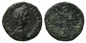 Galla Placidia (Augusta, 421-450). Replica of Æ (27mm, 9.82g, 6h). Draped bust r. R/ Figure standing. Modern replica for study