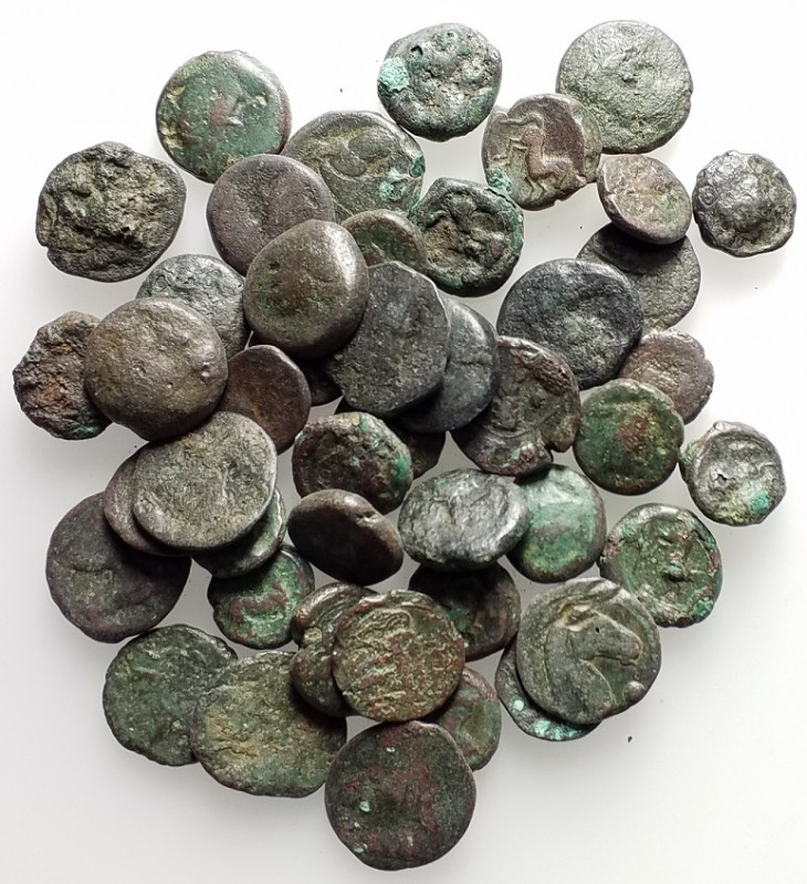 Sardinia and Sicily, lot of 47 Punic Æ coins, to be catalog. Lot sold as is, no ...