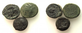 Sicily, lot of 3 Æ coins, to be catalog. Lot sold as is, no return