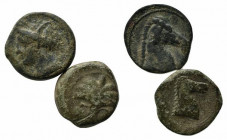 Carthage, lot of 2 Æ Greek coins, to be catalog. Lot sold as is, no return