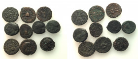 Lot of 10 Greek and Roman Imperial Æ coins, to be catalog. Lot sold as is, no return