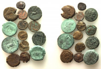Mixed lot of 14 Æ Greek, Roman and Byzantine coins, to be catalog. Lot sold as is, no return