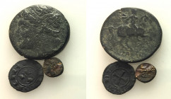 Mixed lot of 3 Æ Greek and Medieval Æ coins, to be catalog. Lot sold as is, no return