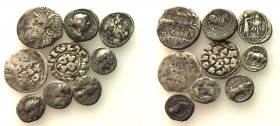 Lot of 9 Roman Republican and Medieval AR coins, to be catalog. Lot sold as is, no return
