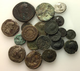 Lot of 20 Roman Provincial and Roman Imperial Æ and AR coins, to be catalog. Lot sold as is, no return