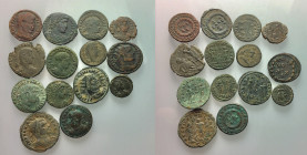 Lot of 14 Roman Imperial Æ, to be catalog. Lot sold as is, no return