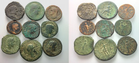 Lot of 9 Roman Imperial Æ, to be catalog. Lot sold as is, no return