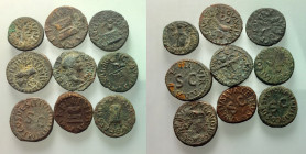 Lot of 9 Roman Imperial Æ Quadrantes, to be catalog. Lot sold as is, no return