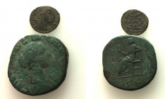 Lot of 2 Roman Imperial Æ, to be catalog. Lot sold as is, no return