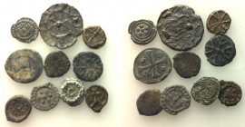 Lot of 10 Medieval PB Tesserae. Lot sold as is, no return