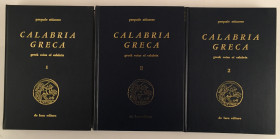 Attianese P. Calabria Greca Greek Coins of Calabria. 3 Volumi. De Luca editore 1974-80. Cartonato ed. con titolo in oro al dorso e al piatto. I Vol. 1...
