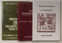 Bendall S. Lotto di 3 Libri: Byzantine Weights, The Billon Trachea of Michael VIII Paleologos 1258-1282, The Mardin Hoard. Ottimo stato