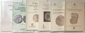 Circolo Numismatico Mario Rasile. Lotto di 6 Volumi Nummus et Historia No. 1 Lucio Munazio Planco, 9 Titus Labienus et Cingulum, 10 Diva Cecilia Pauli...