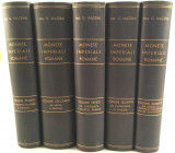 Mazzini G. Monete imperiali romane, 5 volumi, Milano Mario Ratto1957-1958. 5 Volumi. Edizione di 500 esemplari numerati e firmati. Questo No. 268. Tel...
