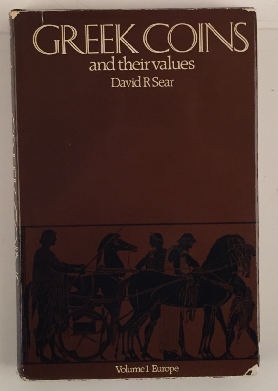 Sear D.R., Greek Coins and Their Values Volume I – Europe. London 1978. Tela ed....