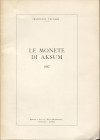 VACCARO F. - Le monete di Aksum. Mantova, 1967. Pp. 42, ill. nel testo. ril ed ottimo stato, importante lavoro.