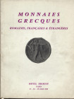 BOURGEY E. – Paris, 17 – Juin, 1959. Collection Comte Chandon De Briailles. I partie. Monnaies grecques, romaines francaise et entrangeres provenant d...