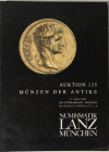 Lanz Numismatik. Auktion 135. Munzer der Antike. Munchen 21 Mai 2007. Brossura ed. pp. 156, lotti 1065, ill. A colori. Buono stato.