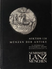 Lanz Numismatik. Auktion 138. Munzer der Antike. Munchen 26 November 2007. Brossura ed. pp. 153, lotti 1007, ill. A colori. Buono stato.