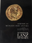 Lanz Numismatik. Auktion 141. Munzen der Antike. Munchen 26 Mai 2008. Brossura ed. pp.154, lotti 930, ill. a colori. Ottimo stato