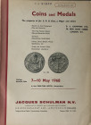 Schulman J. Catalogue No. 247, Coins and Medals. The property of Jhr. E.R.D. Elias, Moger and others Amsterdam 07-10 May February 1968. Brossura ed. p...