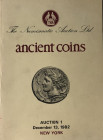 TNA – The Numismatic Auction Ancient Coins Greek, Roman, Byzantine. New York 13 December 1982. Brossura ed. pp. 105, lotti 512, tavv. 17 in b/n n/t. T...