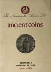 TNA – The Numismatic Auction Ancient Coins Greek, Roman, Byzantine. New York 12 December 1983. Brossura ed. pp. 101, lotti 453, ill. in b/n, tavv. XXV...