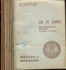 ARS ET NUMMUS. Milano, 1963. Listini a prezzo fisso ( 8 Fascicoli 1964.) completo, il n 7\8 ha un ritaglio nella tavola. con tavole di illustrazioni. ...