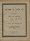 RATTO R. - Milano, 1934. Fascicolo XI. A prezzi fissi Monete greche dell’Italia Continentale e della Sicilia. Pp. 17 – 32, nn. 546 – 1082, tavv. 6. Ri...