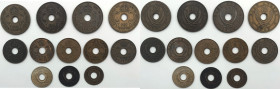 Africa Orientale Britannica - Edoardo VII (1901-1910), Giorgio V (1910-1936), Giorgio VI (1936-1952) - lotto di 12 monete di taglio, anni e metalli va...