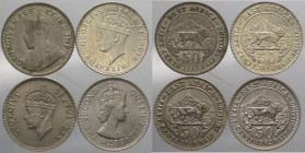 Africa Orientale Britannica - lotto di 4 monete da 50 centesimi (1923,1942,1948,1962) - Ag/Ni
mediaamente SPL

Spedizione solo in Italia / Shipping...