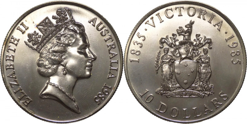 Australia - Elisabetta II (dal 1952) - 10 dollari 1985 "Victoria" - KM# 85 - Ag...