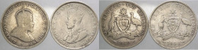 Australia - Edoardo VII (1901-1910) e Giorgio V (1910-1936) - lotto di 2 monete da 1 fiorino 1910 e 1933 - Ag
mediamente BB 

Spedizione solo in It...