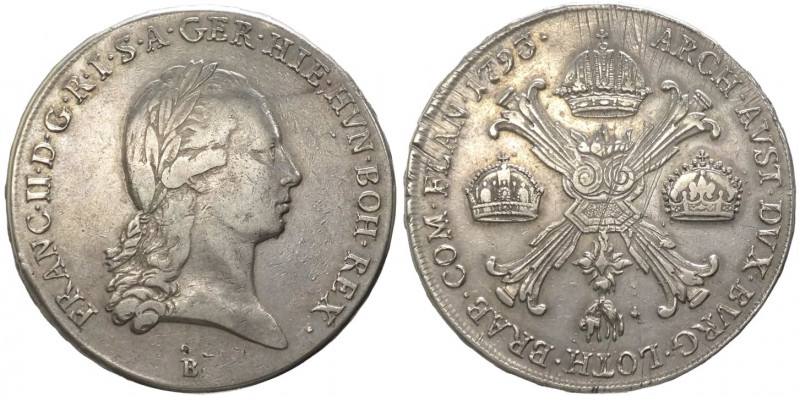 Austria - Francesco II (1792-1806) Kronenthaler 1793 - zecca di Kremnitz - KM# 6...