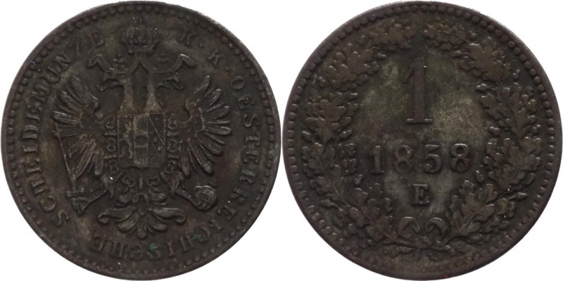 Austria - Francesco Giuseppe I (1848-1916) - 1 kreutzer 1858 E- zecca di Karlsbu...