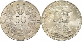 Austria - repubblica (dal 1955) - 50 scellini 1969 "Massimiliano I" - KM# 2906 - Ag
FDC

Spedizione in tutto il Mondo / Worldwide shipping