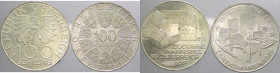 Austria - repubblica (dal 1955) - lotto di 2 pezzi da 100 scellini 1979 
FDC

Spedizione in tutto il Mondo / Worldwide shipping
