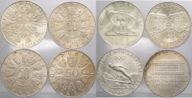 Austria - repubblica (dal 1955) - lotto da 4 pezzi da 50 scellini (1959,1963,1964,1966) - Ag
FDC

Spedizione in tutto il Mondo / Worldwide shipping