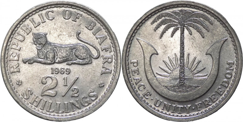 Biafra (Nigeria) - repubblica (1967-1970) - 2,5 shillings 1969 - KM# 4 - Al
FDC...