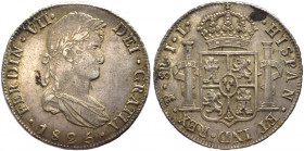 Bolivia, monetazione coloniale - Ferdinando VII (1808, 1813-1833) - 8 reales 1825 - zecca di Potosí - KM# 84 - Ag
SPL

Spedizione solo in Italia / ...