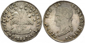 Bolivia (dal 1825) - 4 soles 1857 - zecca di Potosí - KM# 123 - Ag
mBB

Spedizione solo in Italia / Shipping only in Italy