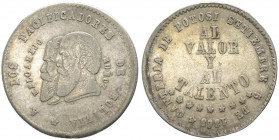 Bolivia - Repubblica (dal 1825) - 1/2 Melgarejo 1865 - KM# 145.1 - Ag
qBB

Spedizione solo in Italia / Shipping only in Italy