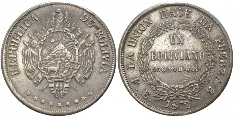 Bolivia (dal 1825) - 1 Boliviano 1872 - KM# 155 - Ag
mBB

Spedizione solo in ...