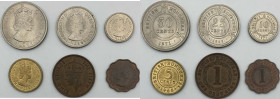 British Honduras - Giorgio VI (1936-1952) - Elisabetta II (dal 1952) - Lotto di 6 monete di taglio, anni e metallo vari 
mediamente qFDC

Spedizion...