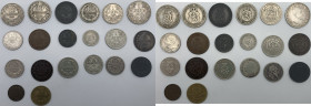 Bulgaria - Alessandro I (1879-1886), Ferdinando I (1887-1918), Boris III (1918-1943) - lotto di 20 monete di taglio, anni e metalli vari
mediamente B...